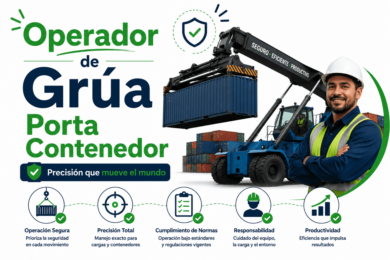 Operador de Grúa Porta Contenedor