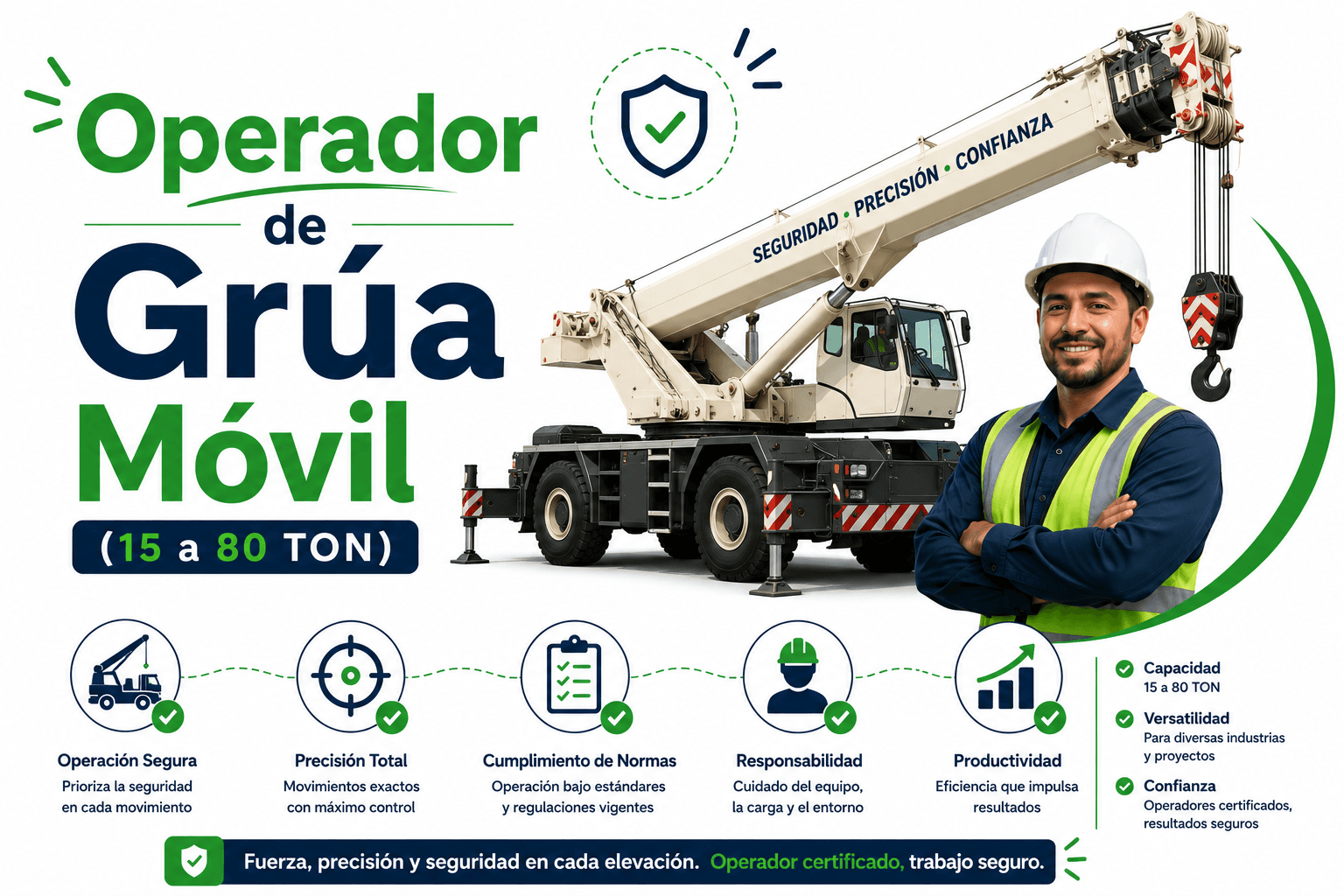 Operador de Grúa Móvil (15 a 80 TON)